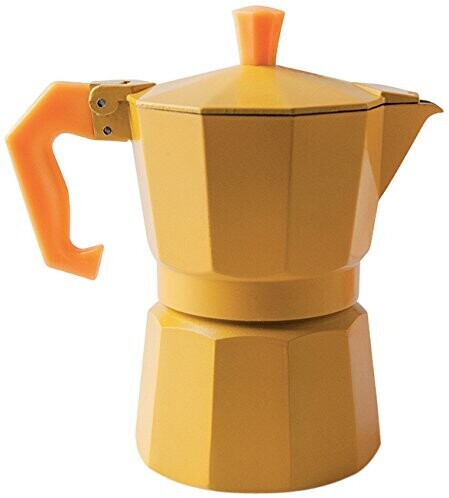 Excelsa Chicco Color espresso pot, for 3 cups, yellow