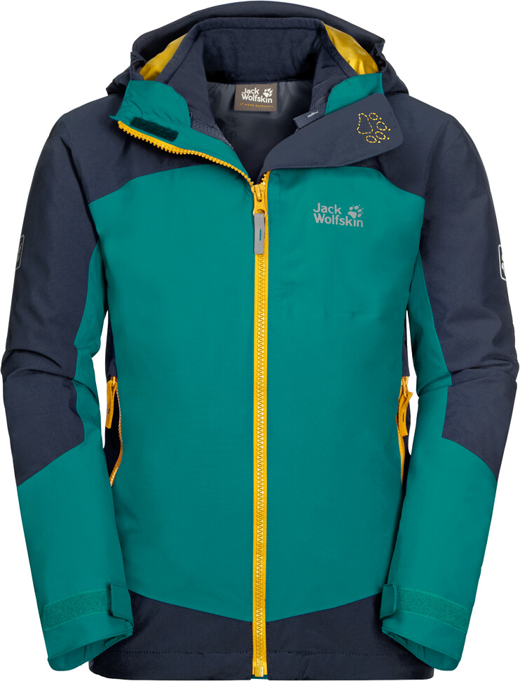 Jack Wolfskin Ropi 3in1 Jacket Kids green ocean ab 95,99