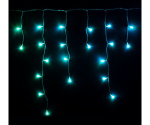 TWINKLY- Twinkly Icicle – Guirlande Lumineuse Stalactite à LED Contrôlée  par Application avec 190 LED RVB+W. Fil Clair. Intérieur et Extérieur
