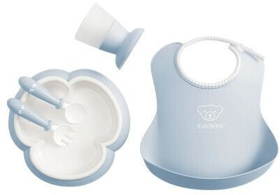 Babybjörn Baby Feeding Set powder blue