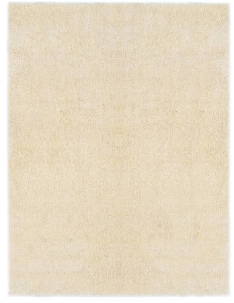 VidaXL Tapis shaggy 160 x 230 cm crème