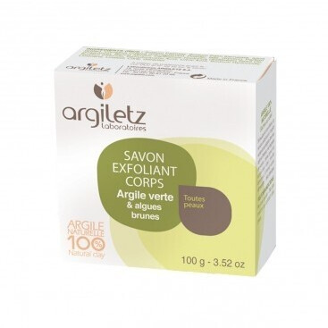 Argiletz Savon exfoliant argile verte (100 g)