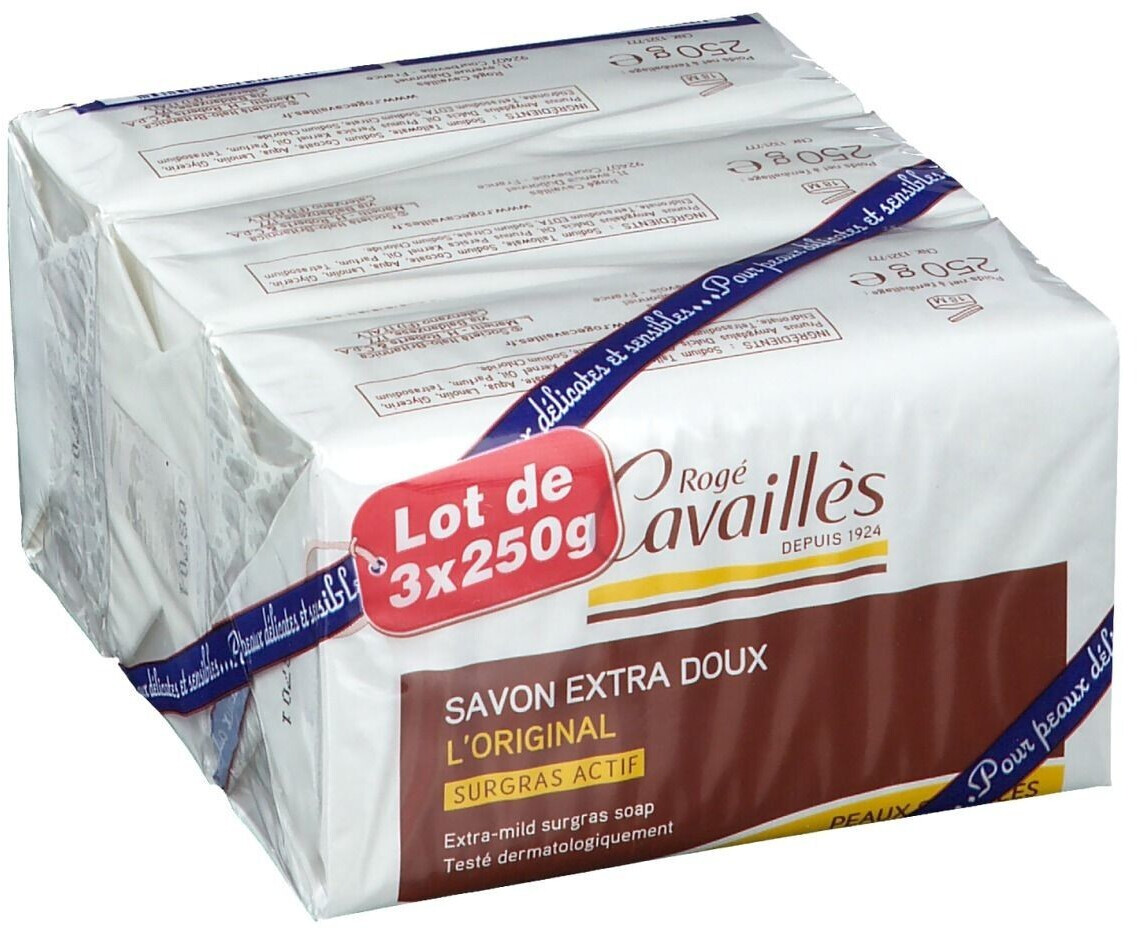 Rogé Cavaillès Savon surgras extradoux (3 x 250 g)
