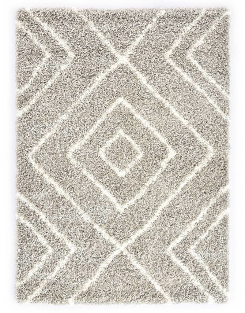 vidaXL Tapis berbère losanges 160 x 230 cm sable/beige