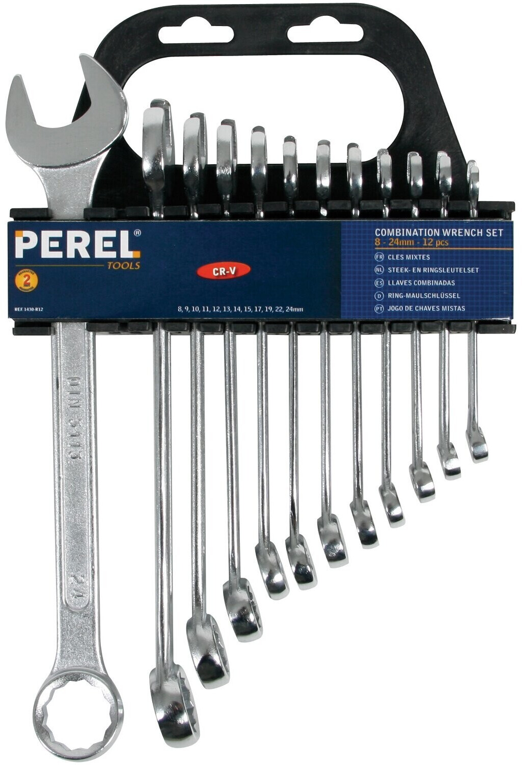 Toolland Combination Wrench Set 8-24 mm 12 Pcs.