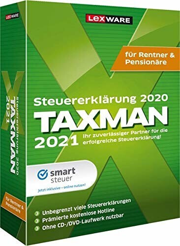 Lexware Taxman 2021 Rentner/Pensionäre (Box)