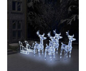 LED Weihnachtsbeleuchtung Baumscheibe Rentier Ø30cm 12 LEDs Weihnachten 