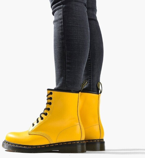 Dr martens 1460 yellow smooth clearance
