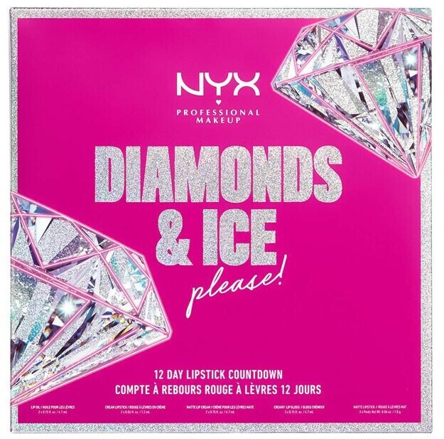 NYX Diamonds and Ice Please 12 Day Lipstick Advent Calendar Christmas Countdown