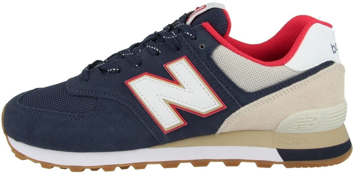Buy New Balance 574 nb navy/energyred from £73.52 (Today) – Best Deals ...