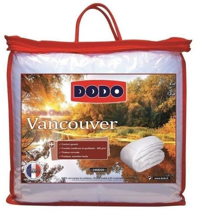 Soldes DODO Couette chaude Vancouver 220 x 240 cm 2024 au meilleur prix sur