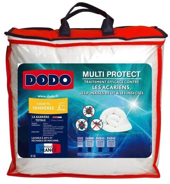 DODO Couette tempérée Multiprotect 220 x 240 cm