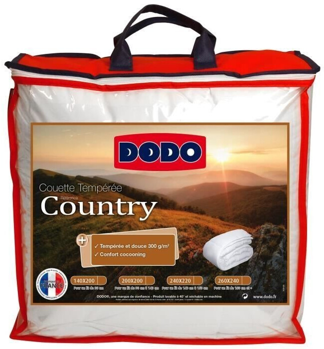 DODO Couette tempérée country 200 x 200 cm