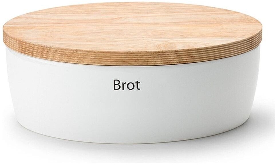 Continenta Oval Bread Bowl with Wooden Lid (30 x 23 cm)