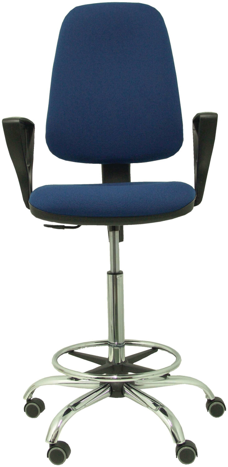 Piqueras y Crespo Stool Socovos Bali Fixed Armrests Navy Blue