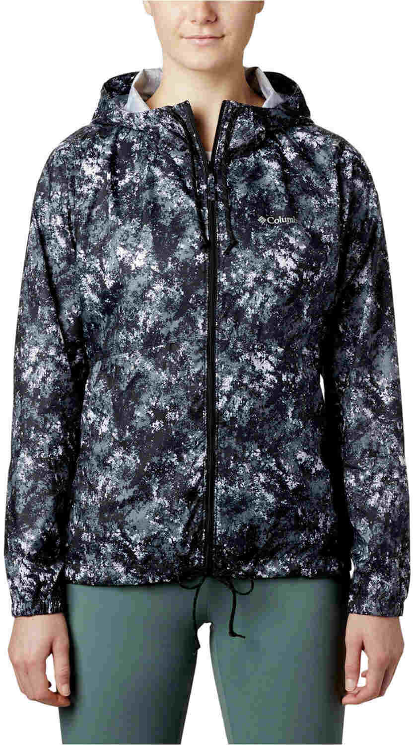Columbia Flash Forward Womens Windbreaker black rubbed texture