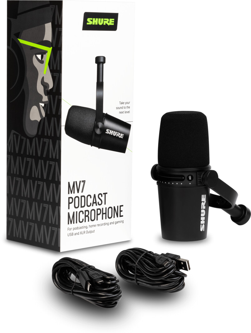 Shure MV7 schwarz ab 299,00 € | Preisvergleich bei idealo.de