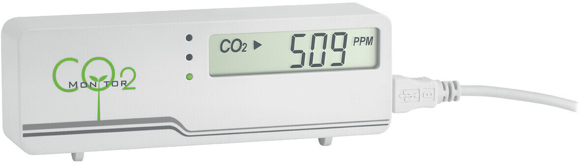 TFA Dostmann AirControl Mini 31.5006: Misuratore CO2 E Temperatura Con Semaforo LED, Alimentatore Incluso