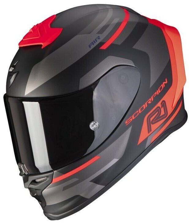 Scorpion Exo R1 Air Orbis matt black/neon red