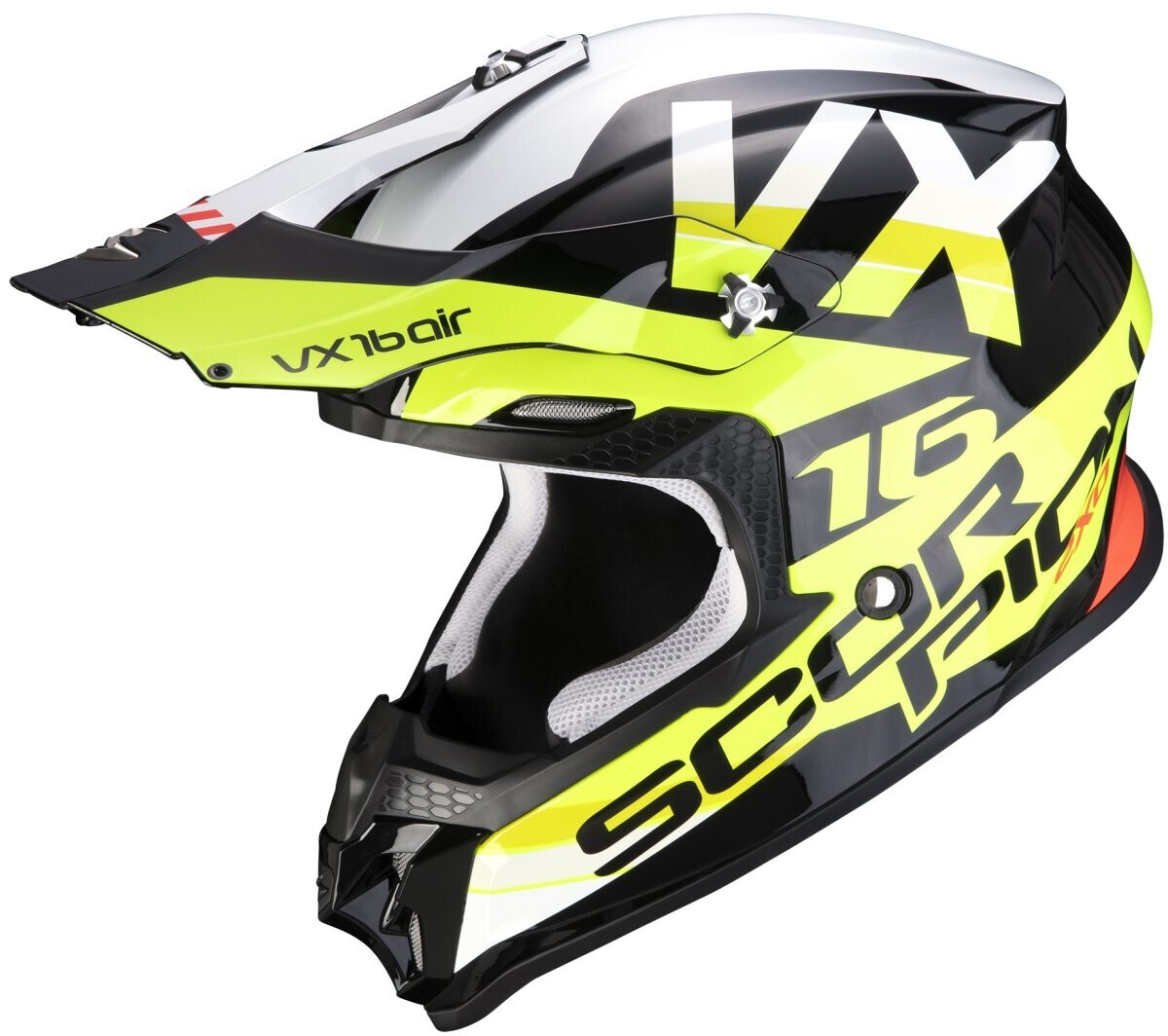 Scorpion VX-16 Air X-Turn noir/jaune/blanc