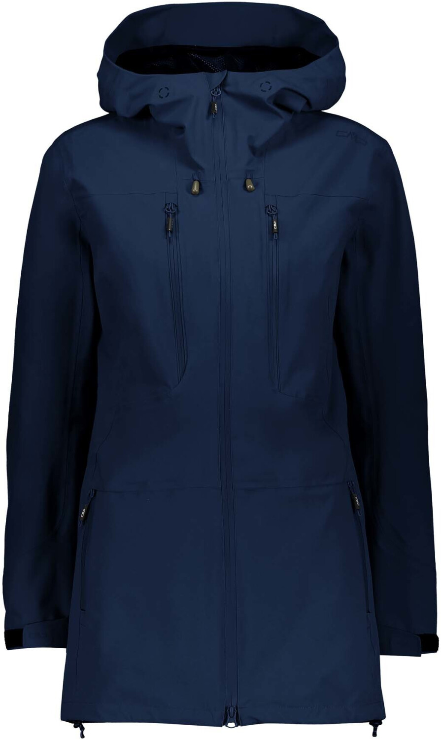 CMP Women Long Jacket Fix Hood (30Z6706) blue