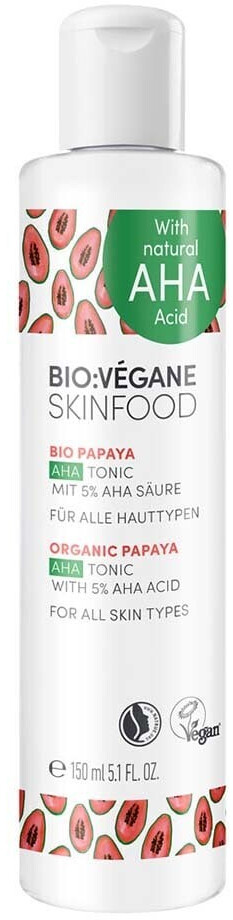 Bio:Végane AHA Skinfood Tonic Organic Papaya (150ml)