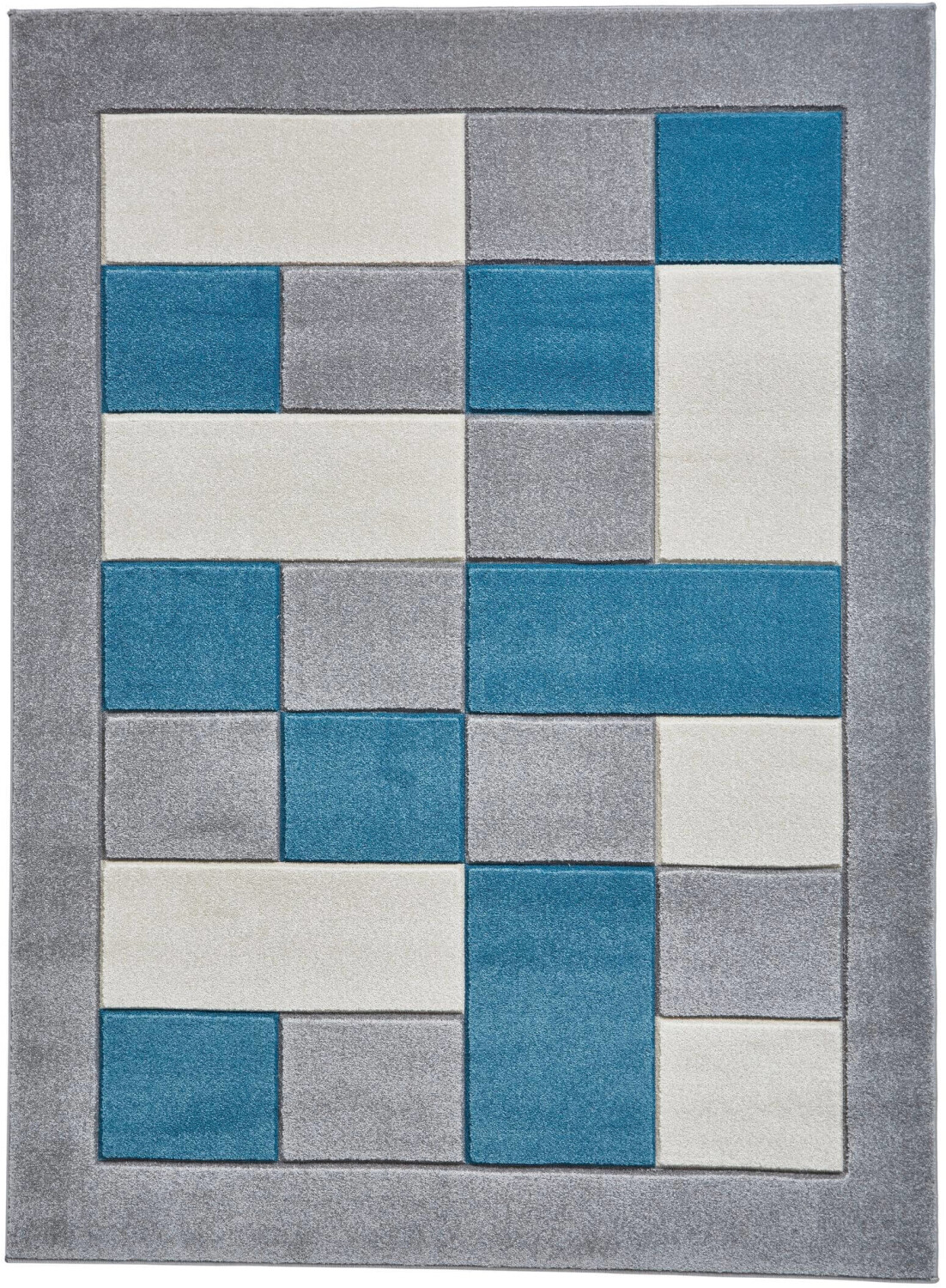 Bobochic Quim 160 x 220 cm gris/bleu