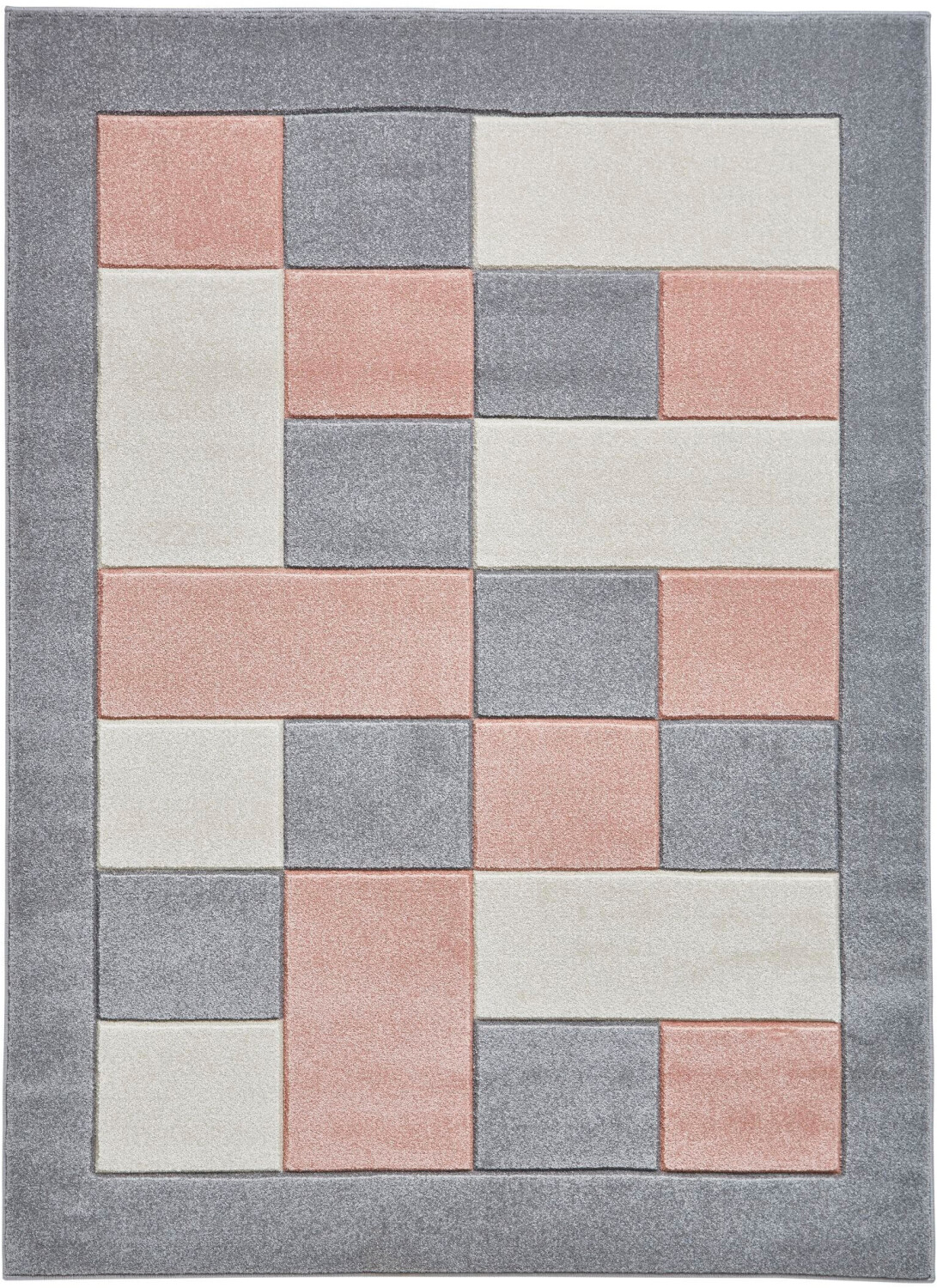 Bobochic Quim 60 x 120 cm gris/rose