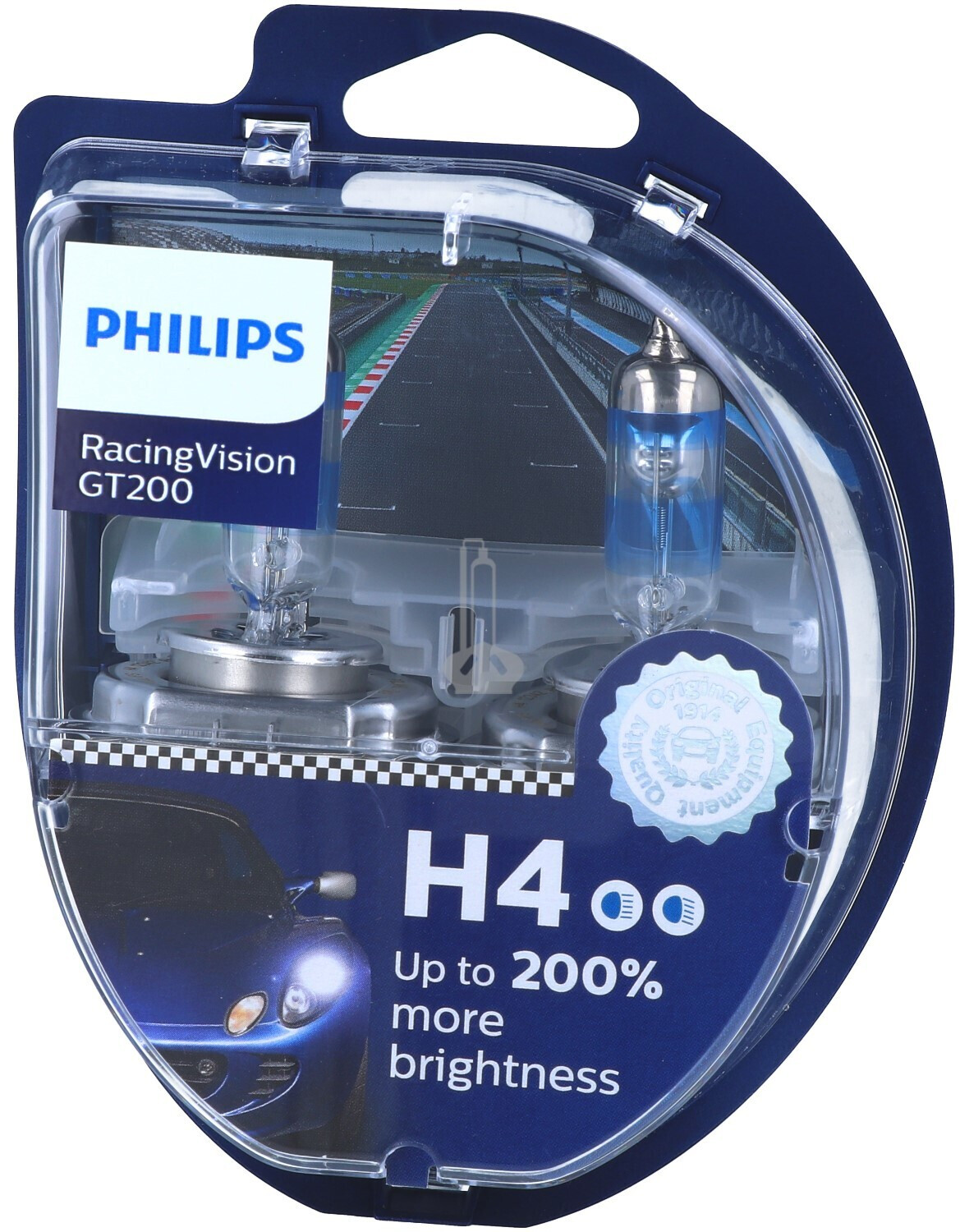 SET 2x Ampoule pour voiture Philips VISION PLUS 12258VPS2 H1 P14