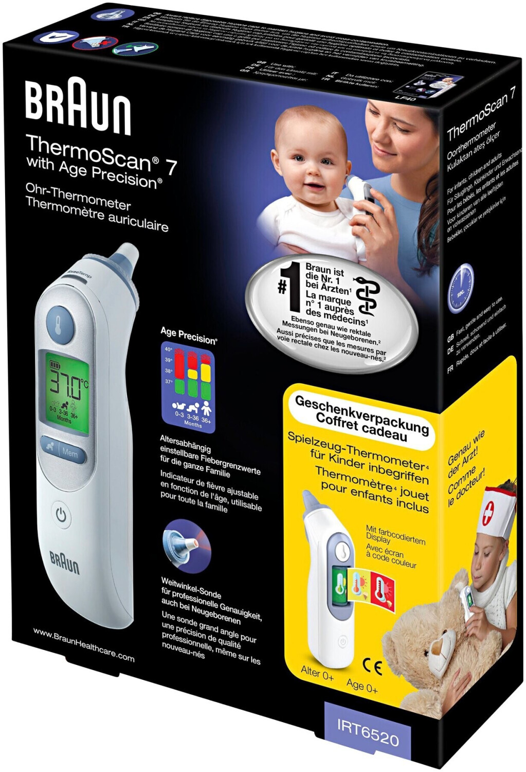 Braun Thermoscan 7+ Infrarot-Ohrthermometer 1 St