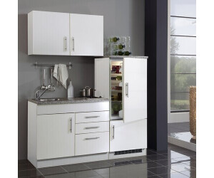 Held Singleküche BERLIN - mit Kühlschrank - Breite 160 cm - Weiß ab 739,00  € | Preisvergleich bei | Hängeschränke