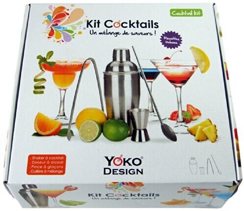Yoko Design 1245 Stainless steel cocktail set, 26.3 X 25.5 X 9 cm