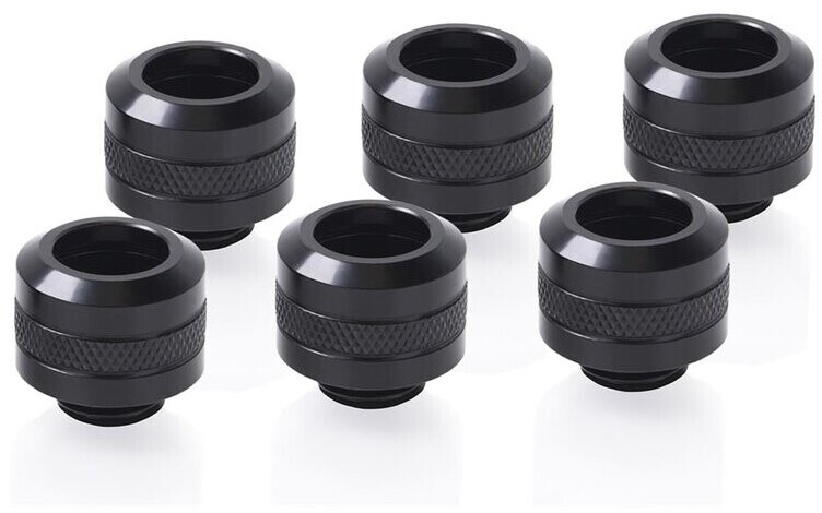 Alphacool Eiszapfen PRO 13mm HardTube Fitting G1/4 Deep noir Sixpack