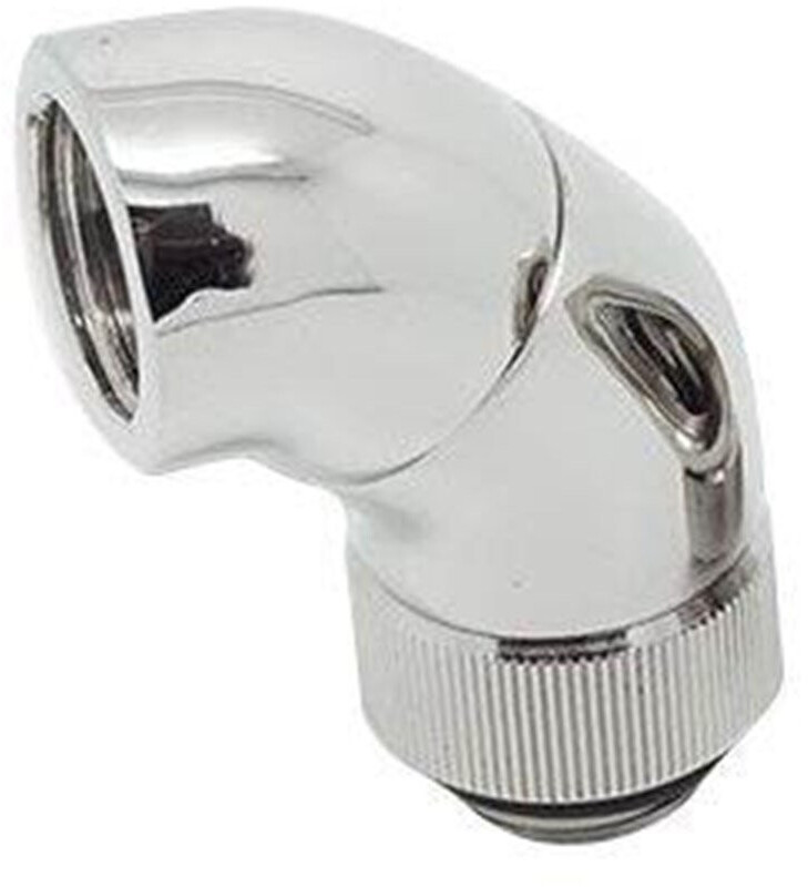 EKWB EK-AF Angled 2×45° G1/4 Nickel Silver