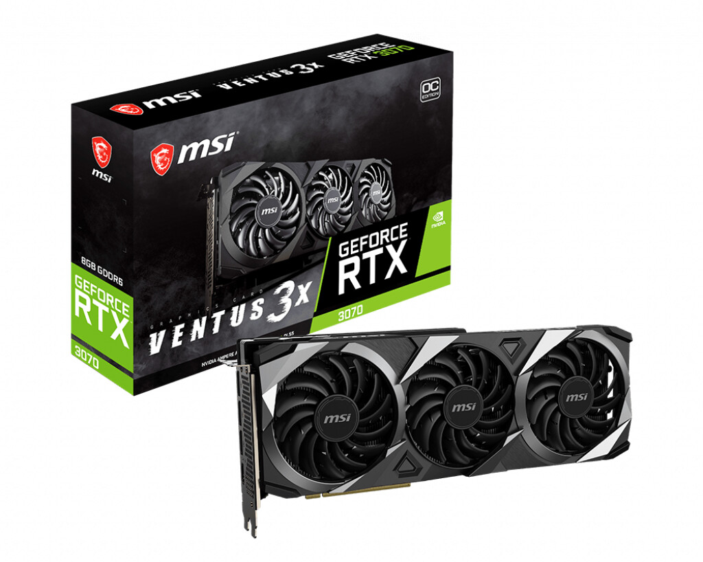 MSI GeForce RTX 3070 VENTUS 3X OC 8 Go GDDR6