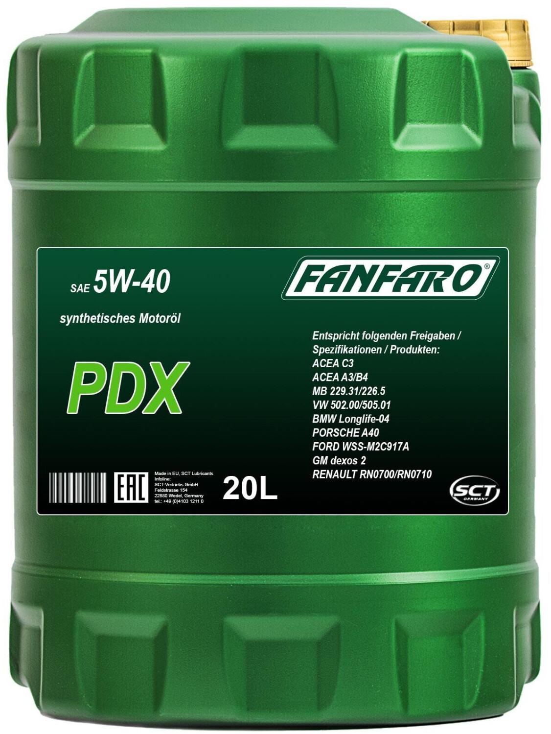 Fanfaro PDX 5W-40 (20l)