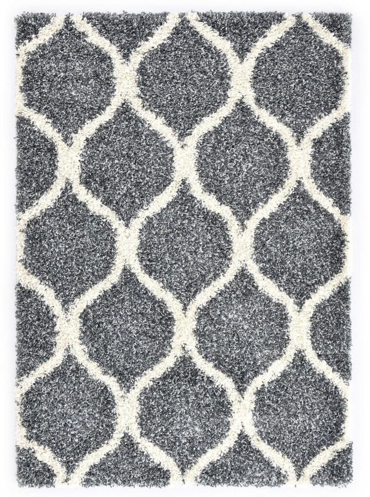 vidaXL Tapis berbère 120 x 170 cm bleu/beige