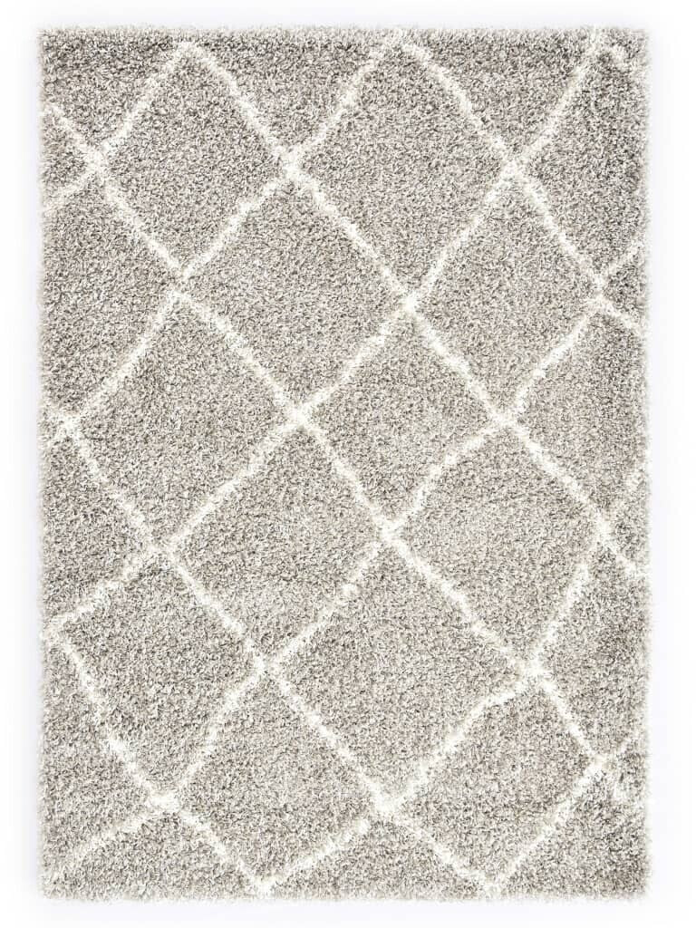 vidaXL Tapis berbère carreaux 80 x 150 cm sable/beige
