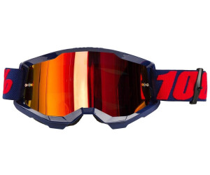 Occhiali Motocross 100% Accuri 2 Morphuis Lente Specchiata Rosso