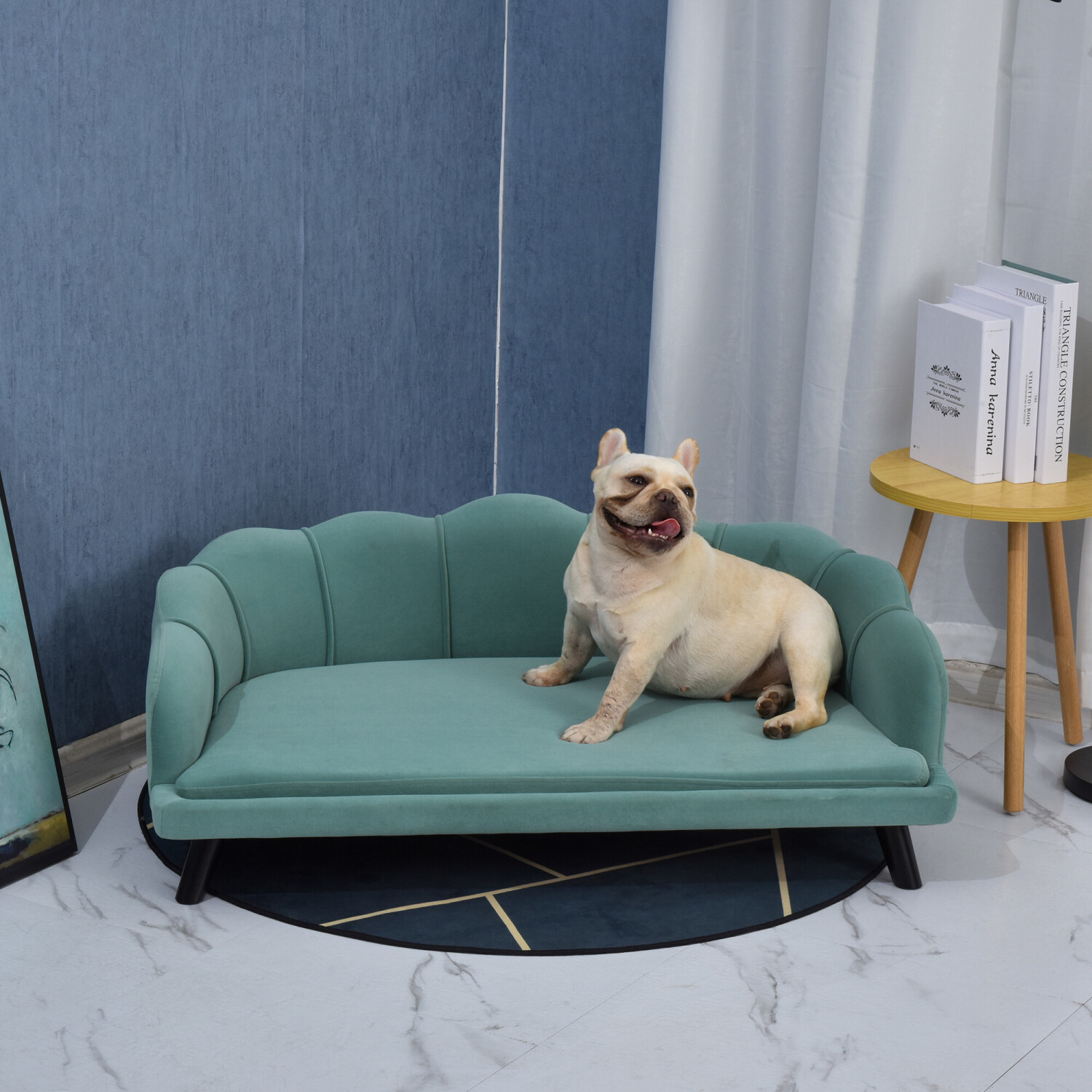 Pawhut Canapé pour chien teal Pawhut Canapé pour chien teal