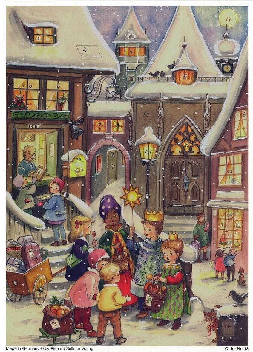 Sellmer advent Calendar A4 Dorfweihnacht ab € 2 81 Preisvergleich