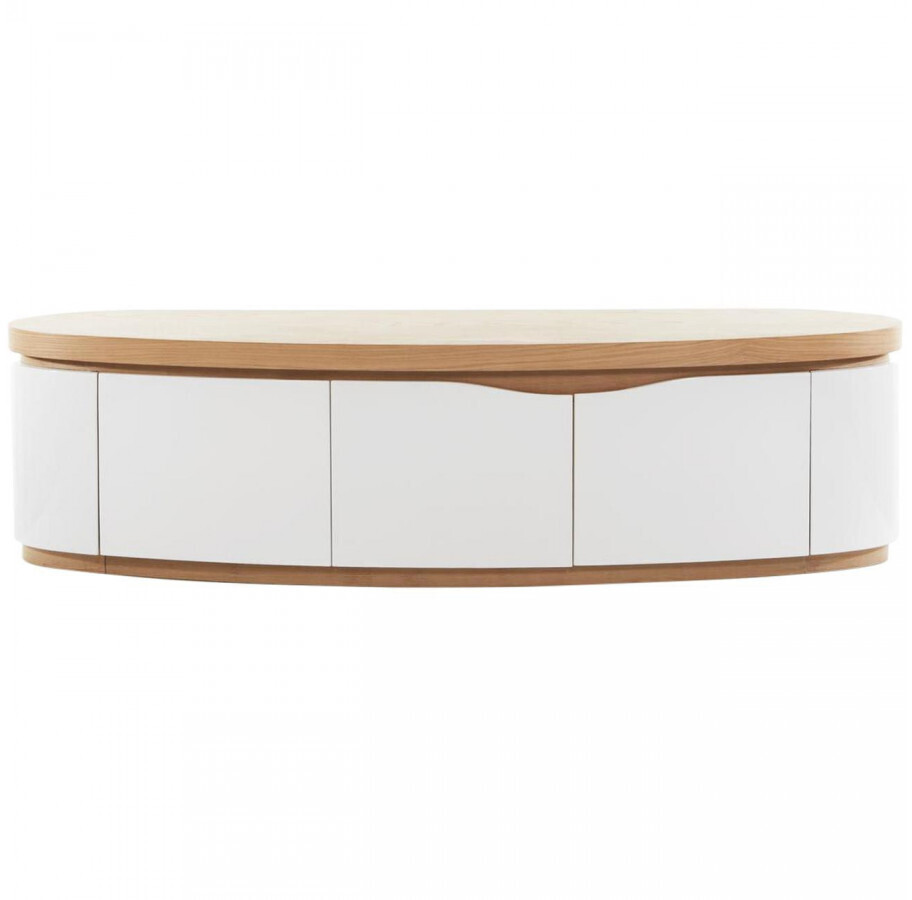 Bobochic Meuble TV Ellipse blanc
