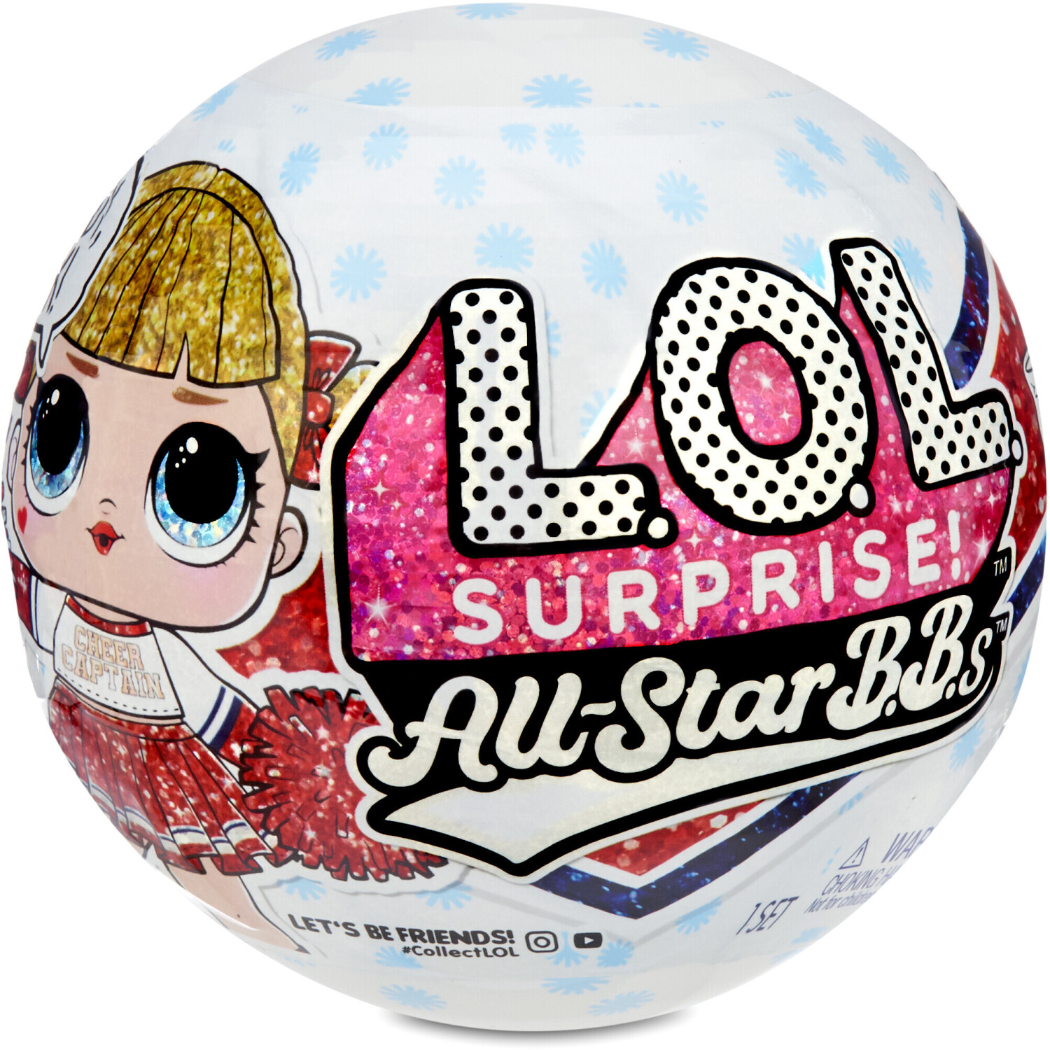LOL Surprise L.O.L. Surprise! All-Star B.B.s Sports Series 2 Cheer Team Sparkly Dolls with 8 Surprises, assorted