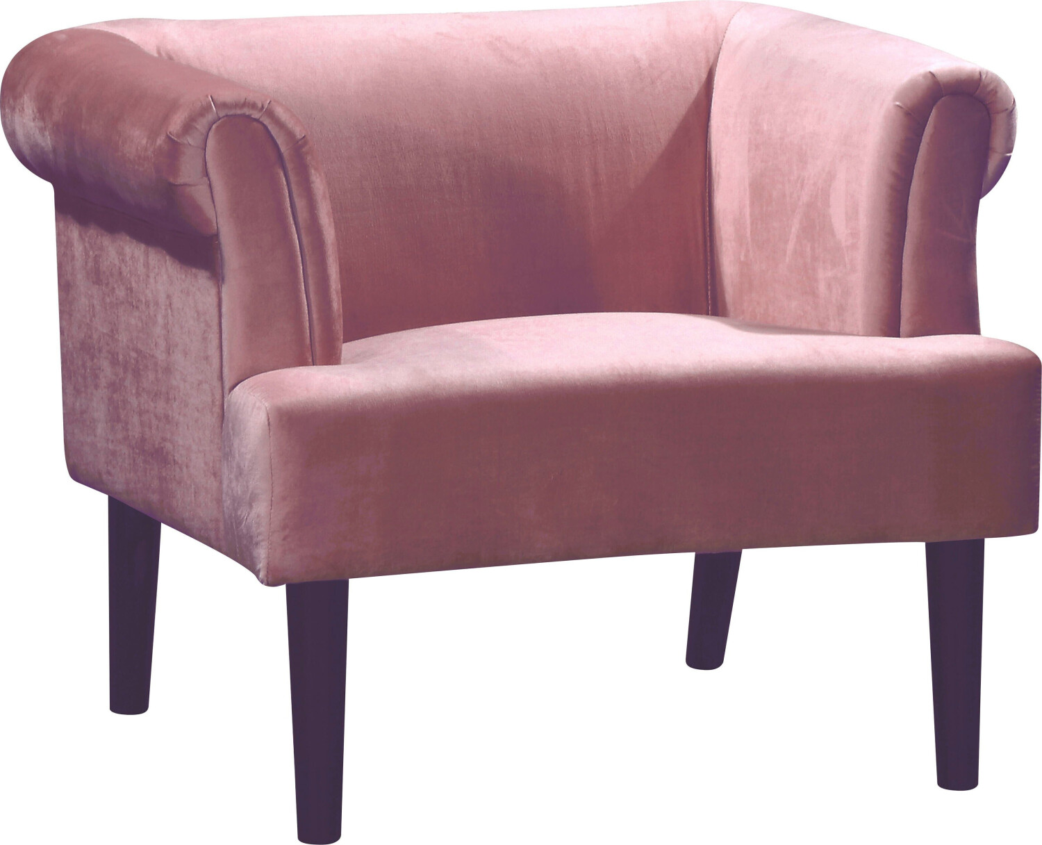 Atlantic Home Collection Loungesessel mit Wellenunterfederung rosa