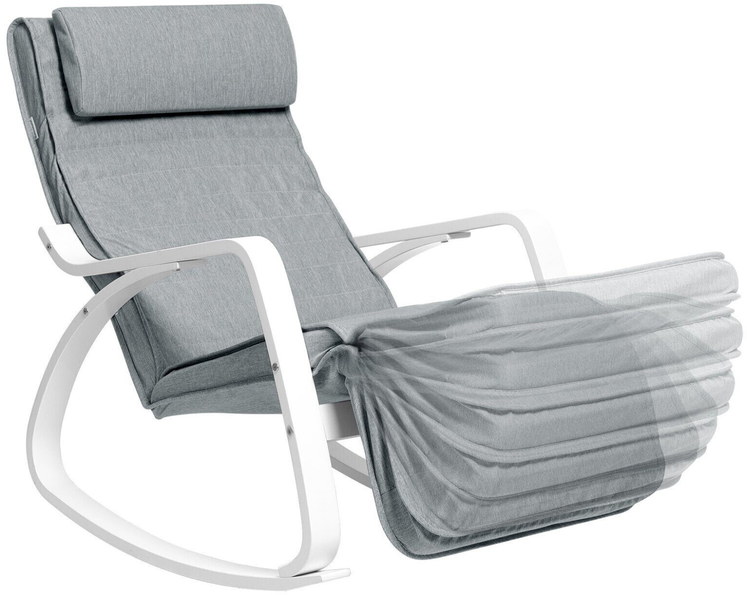 Songmics LYY011G01 Relaxstuhl hellgrau ab 70 99 Preisvergleich