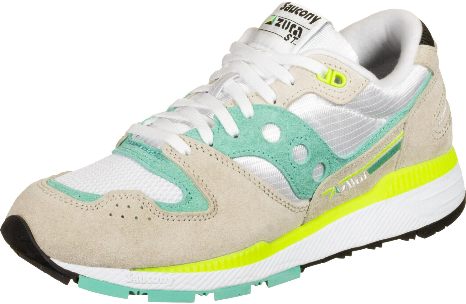 saucony azura tan blue