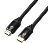 CSL Computer  HDMI 2.0 Kabel, gewinkelt, 10 m, weiß/blau