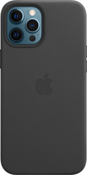 Apple Leder Case mit MagSafe (iPhone 12 Pro Max) Schwarz