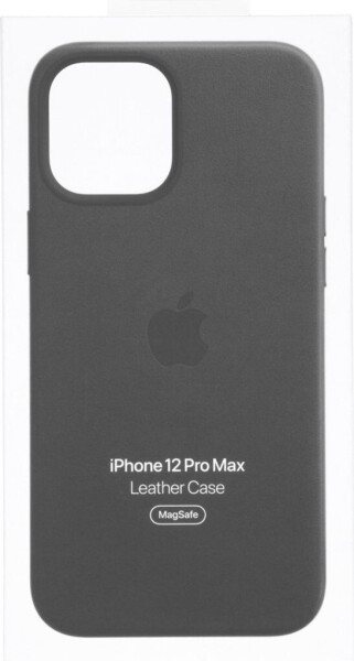 Apple Leder Case mit MagSafe (iPhone 12 Pro Max) Schwarz, Bild 3