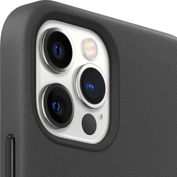 Apple Leder Case mit MagSafe (iPhone 12 Pro Max) Schwarz, Bild 7